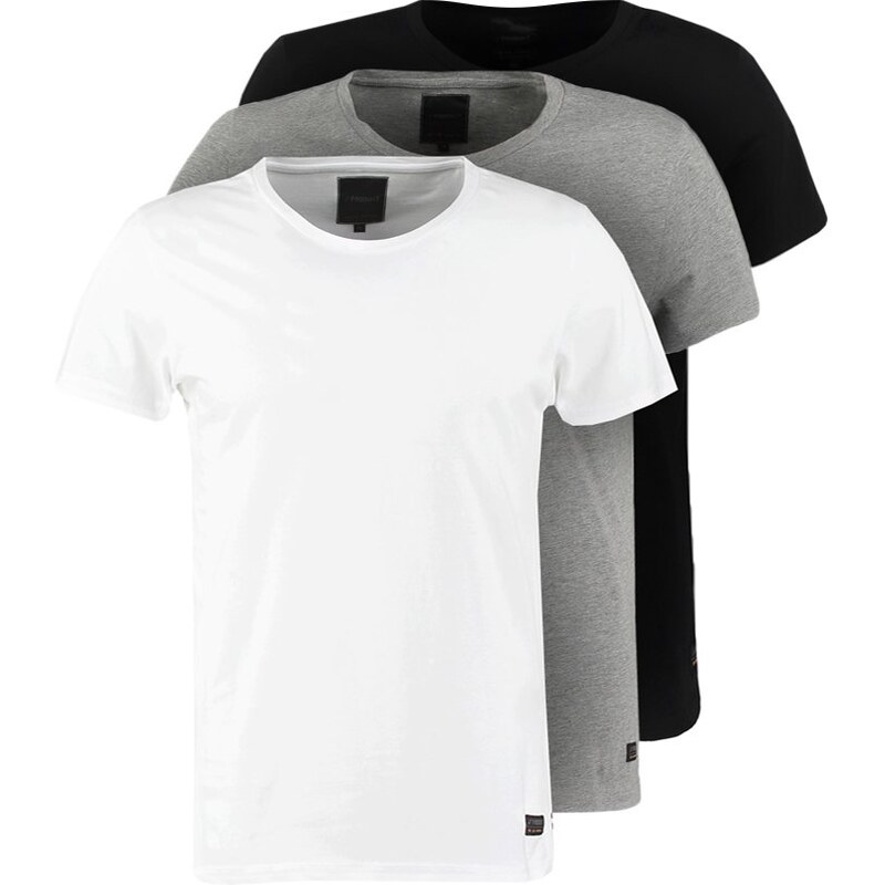 Produkt PKTGMS 3 PACK Tshirt basique white/black/mottled light grey