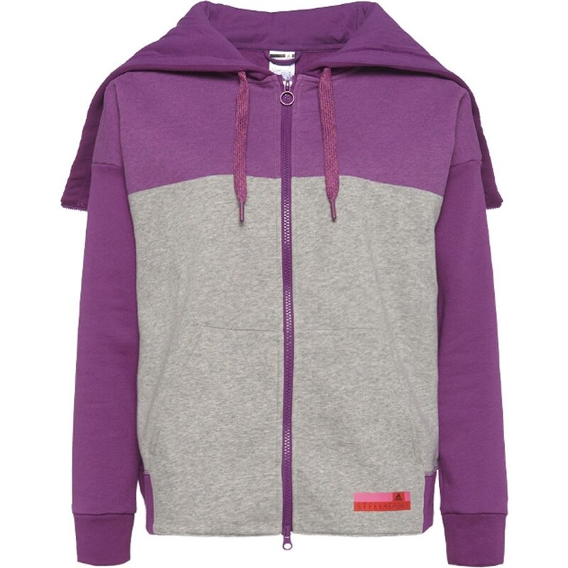 adidas Performance STELLASPORT Sweat zippé pop purple/medium grey heather