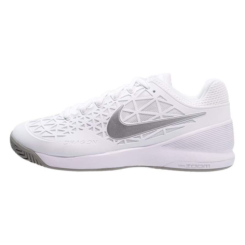 Nike Performance ZOOM CAGE 2 Chaussures de tennis sur terre battue weiß/silber