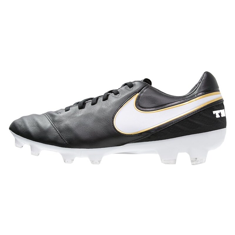 Nike Performance TIEMPO LEGACY II FG Chaussures de foot à crampons black/white/metallic gold