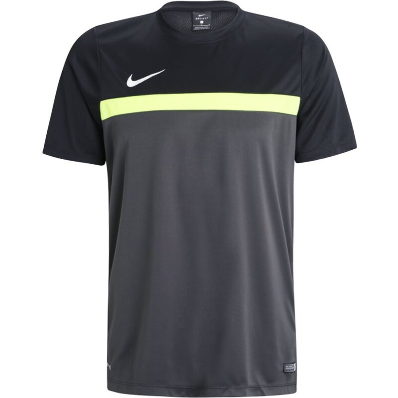 Nike Performance ACADEMY Tshirt de sport black/volt/anthracite/white