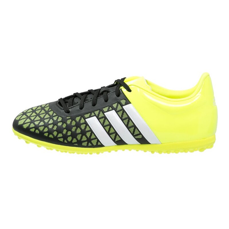 adidas Performance ACE 15.3 TF Chaussures de foot multicrampons core black/white/solar yellow