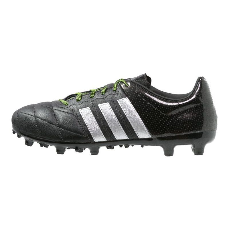 adidas Performance ACE 15.3 FG/AG Chaussures de foot à crampons black/silver metallic/solar yellow