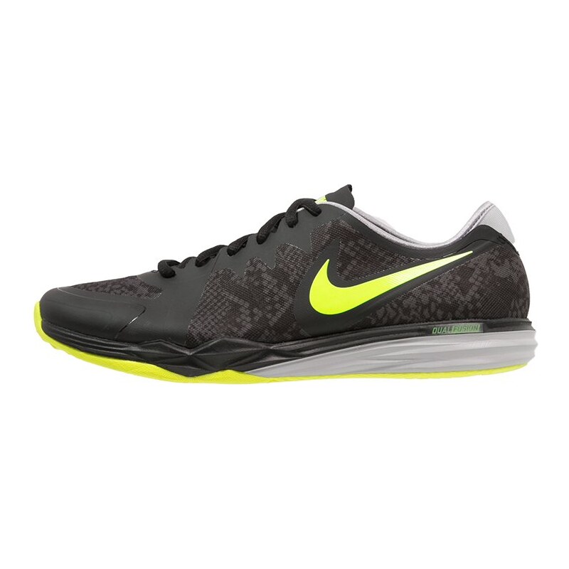 Nike Performance DUAL FUSION TR 3 Chaussures de running avec amorti black/volt/dark grey/wolf grey