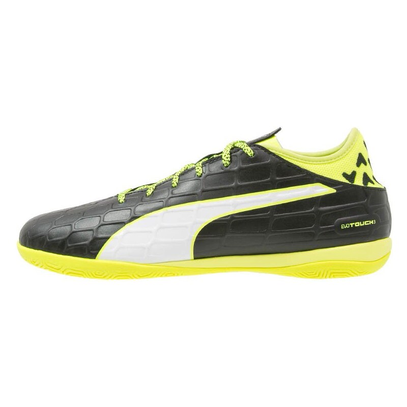 Puma EVOTOUCH 3 IT Chaussures de foot en salle black/white/safety yellow