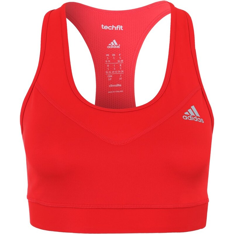 adidas Performance SOLID Soutiengorge de sport rayred/silver