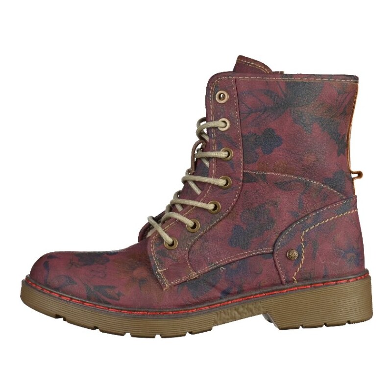 Mustang Bottines à lacets burgundy/dark taupe