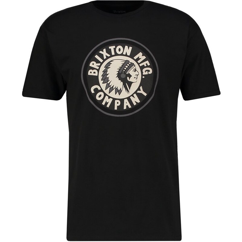 Brixton RIVAL Tshirt imprimé black/charcoal