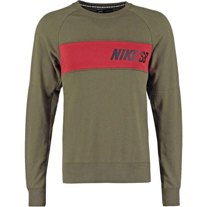 Nike SB EVERETT Sweatshirt cargo khaki/dark cayenne/black