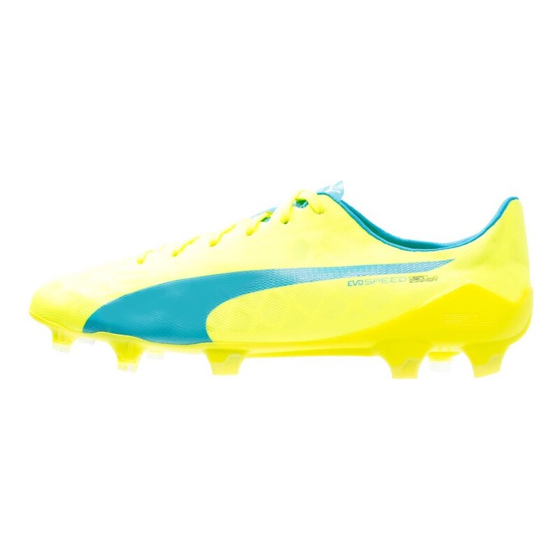 Puma EVOSPEED SL FG Chaussures de foot à crampons safety yellow/atomic blue/white