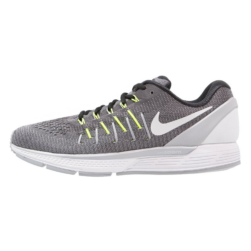 Nike Performance AIR ZOOM ODYSSEY 2 Chaussures de running stables dark grey/white/wolf grey/black/volt