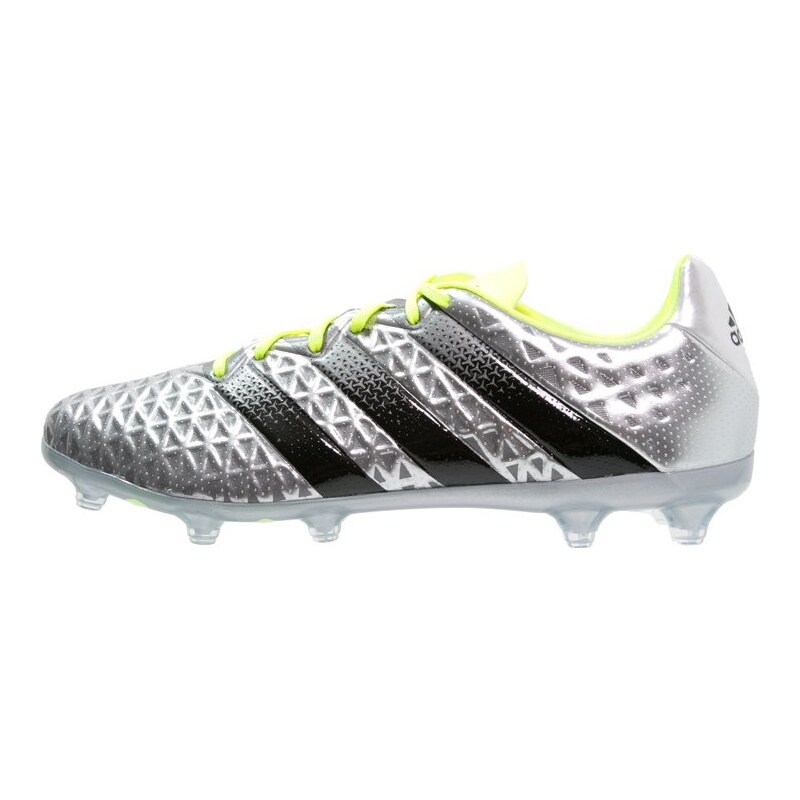 adidas Performance ACE 16.2 FG Chaussures de foot à crampons silver metallic/core black/solar yellow