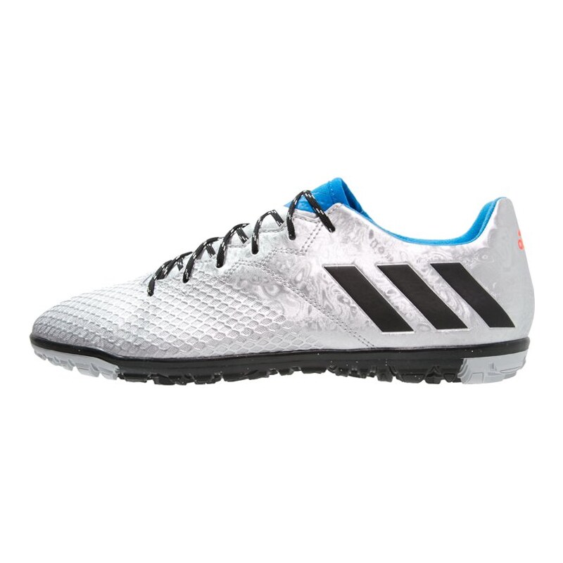 adidas Performance 16.3 TF Chaussures de foot multicrampons silver metallic/core black/shock blue