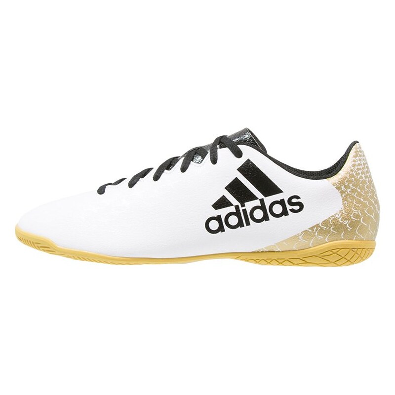 adidas Performance X 16.4 IN Chaussures de foot en salle white/core black/gold metallic