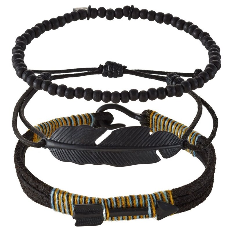 Icon Brand KEMANTLE 3 PACK Bracelet black