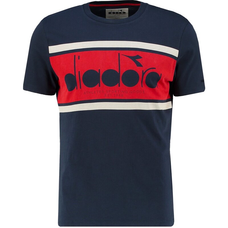 Diadora Tshirt imprimé blue/red