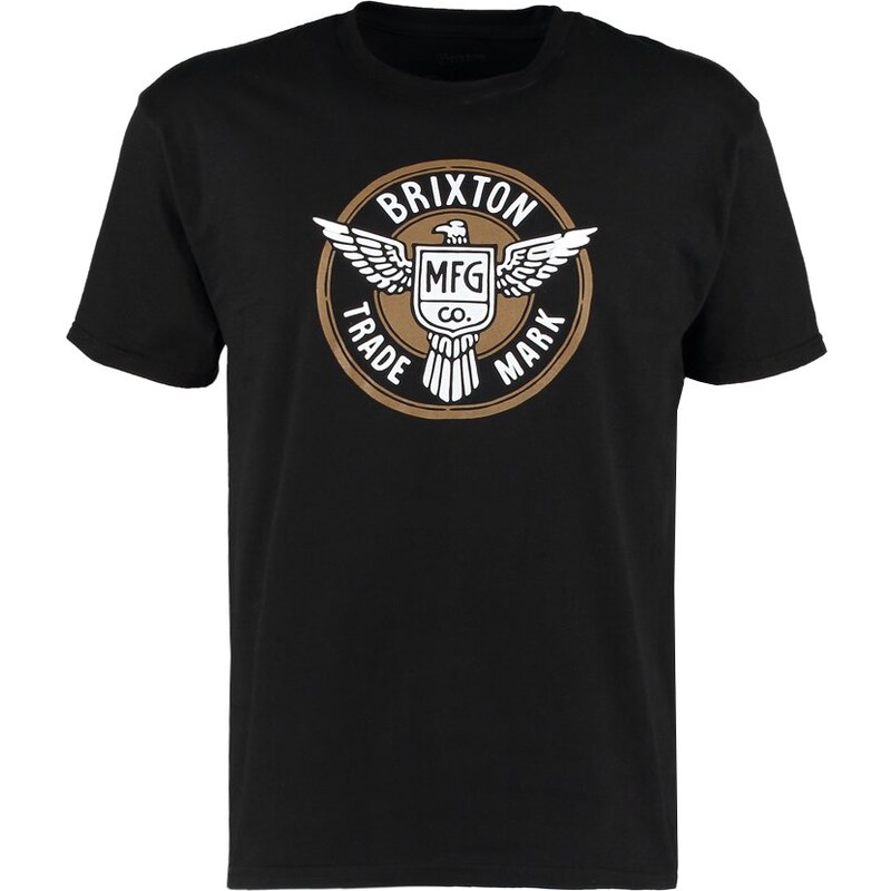 Brixton WHITMAN Tshirt imprimé black