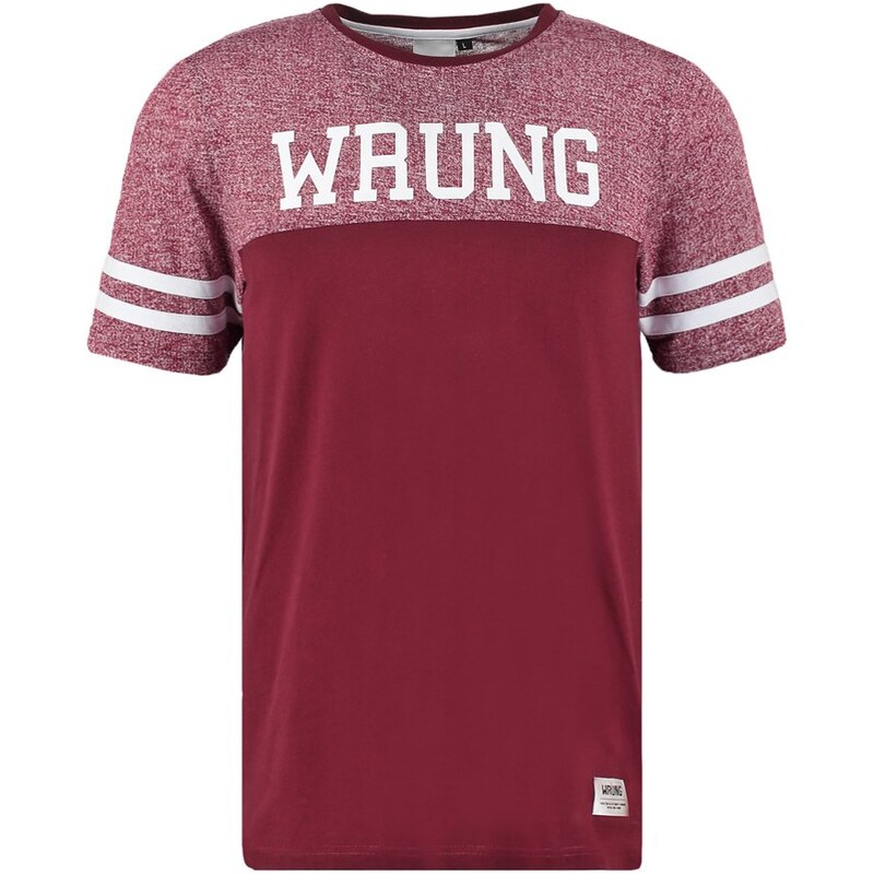 WRUNG BEAST Tshirt imprimé burgundy