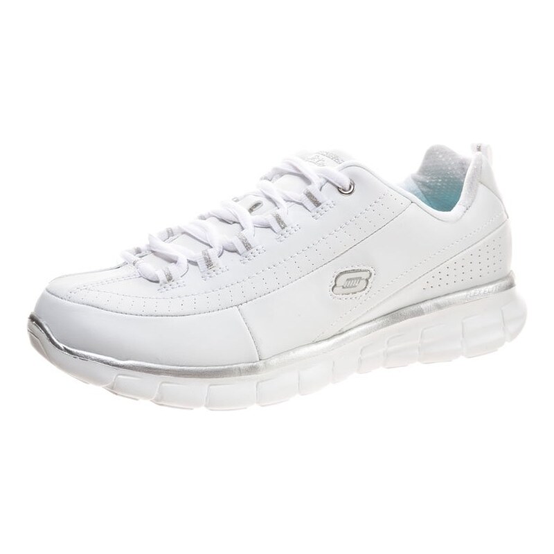 Skechers SYNERGY Baskets basses weiss/silber