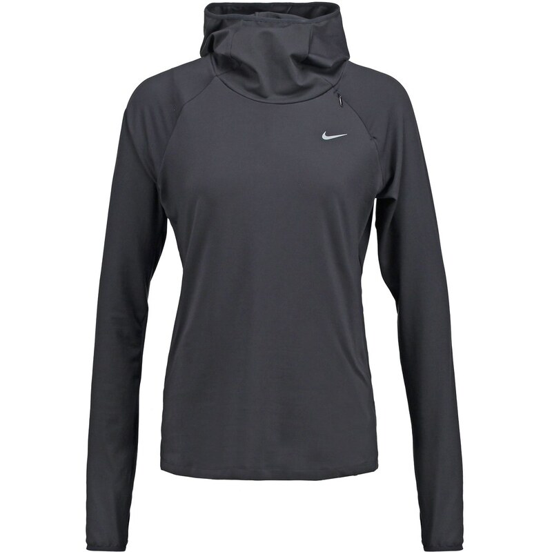 Nike Performance ELEMENT Tshirt à manches longues black/reflective silver