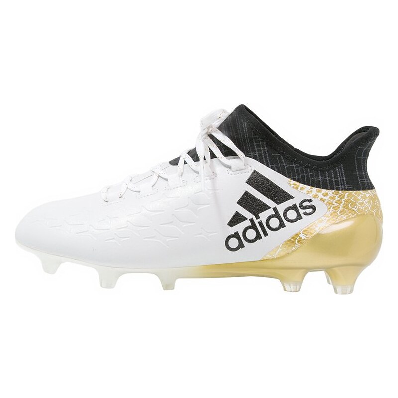 adidas Performance X 16.1 FG Chaussures de foot à crampons white/core black/gold metallic