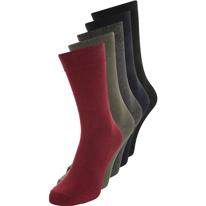 Pier One 5 PACK Chaussettes blue/red/grey/green/black