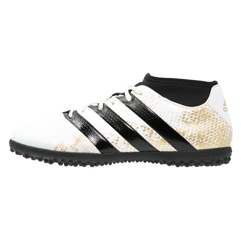 adidas Performance ACE 16.3 PRIMEMESH TF Chaussures de foot multicrampons white/gold metallic/core black