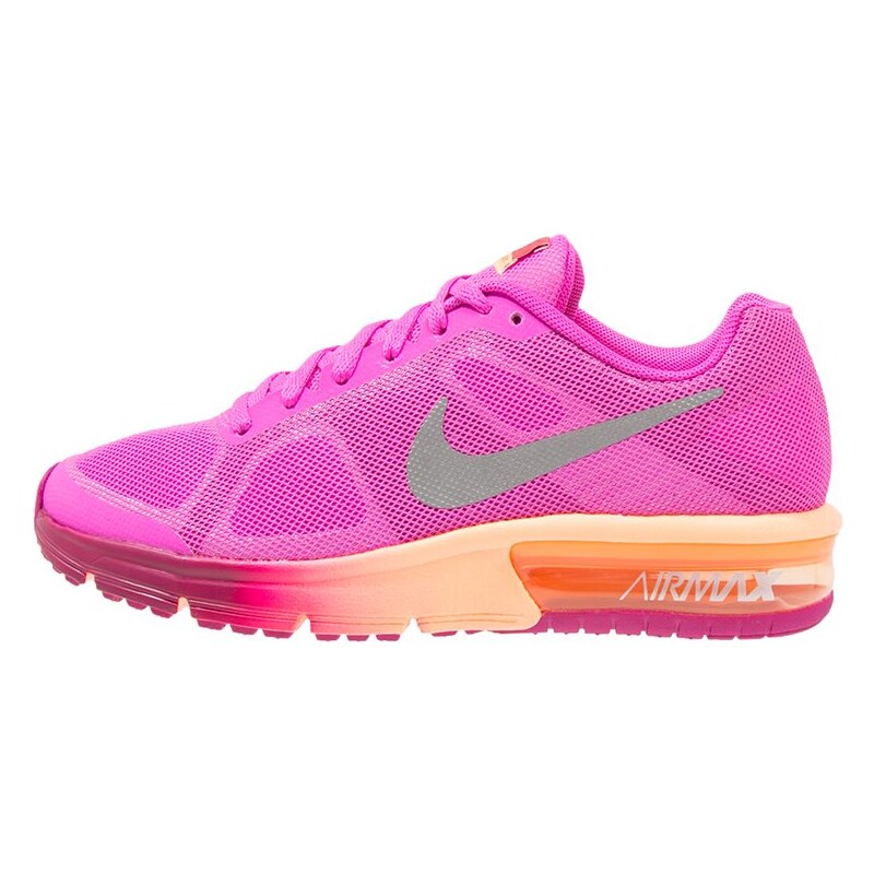 Nike Performance AIR MAX SEQUENT Chaussures de running neutres fire pink/metallic silver/peach cream/amber glow/dynamic berry/pure platinum