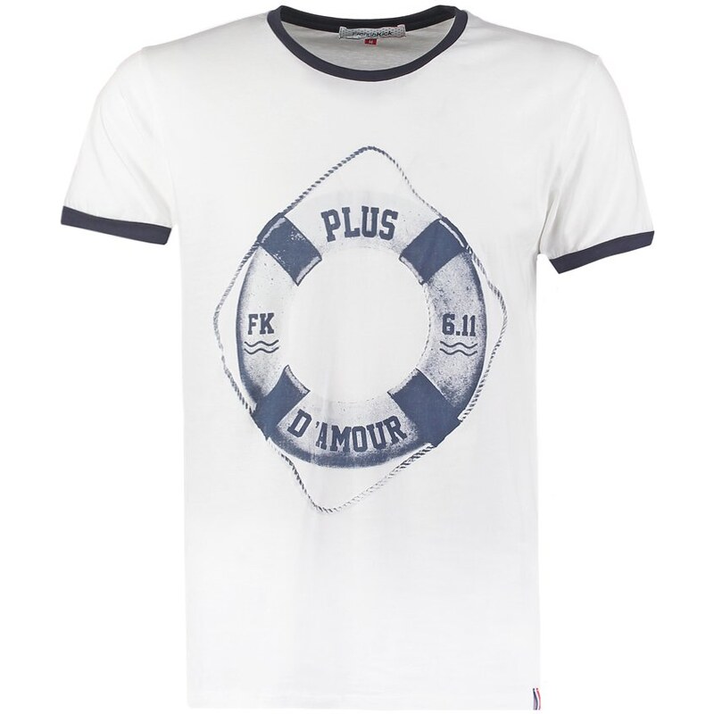 French Kick PIU DI AMORE Tshirt imprimé navy