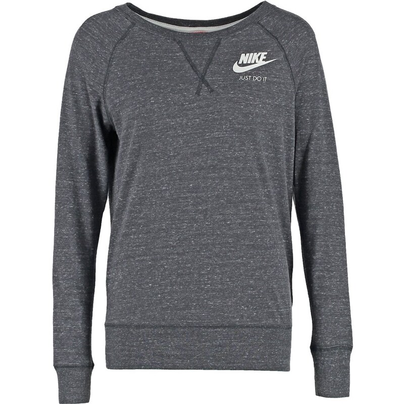 Nike Sportswear GYM VINTAGE Sweatshirt gris anthracite/blanc