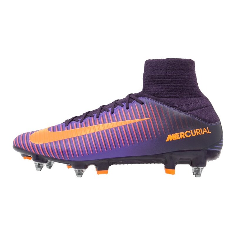 Nike Performance MERCURIAL VELOCE III DF SGPRO Chaussures de foot à lamelles purple dynasty/bright citrus/hyper grape/total crimson