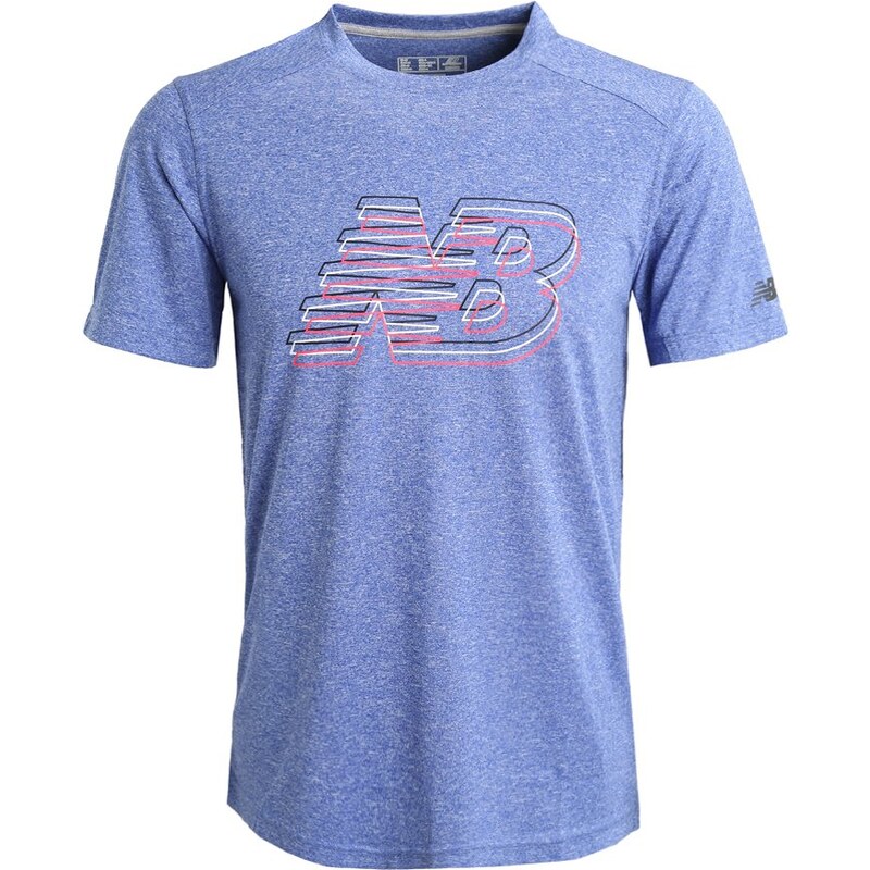 New Balance Tshirt de sport marine blue heather