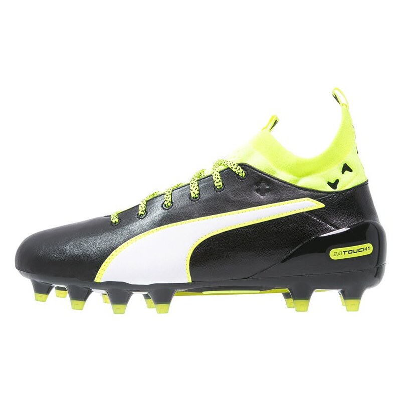 Puma EVOTOUCH 1 FG Chaussures de foot à crampons black/white/safety yellow
