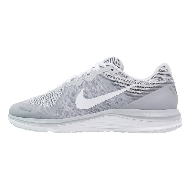 Nike Performance DUAL FUSION X 2 Chaussures de running neutres wolf grey/white/pure platinum/reflect silver