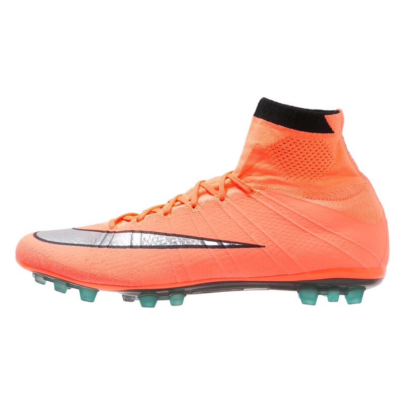 Nike Performance MERCURIAL SUPERFLY AGR Chaussures de foot à crampons bright mango/metallic silver/hyper turquoise