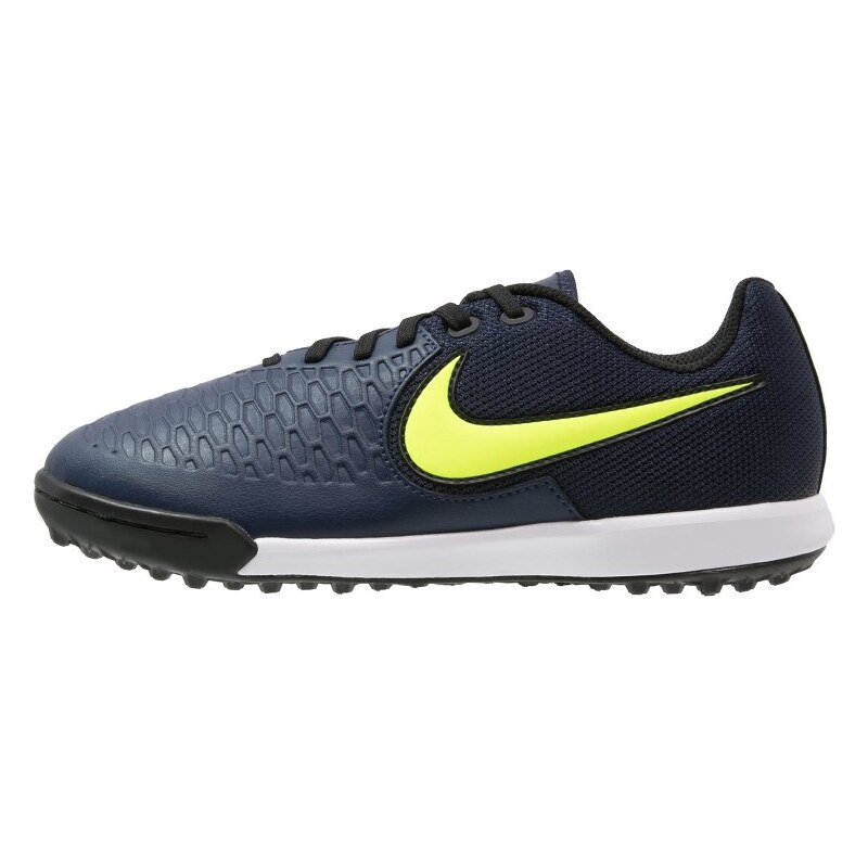 Nike Performance MAGISTAX PRO TF Chaussures de foot multicrampons midnight navy/volt/light brown/white/black