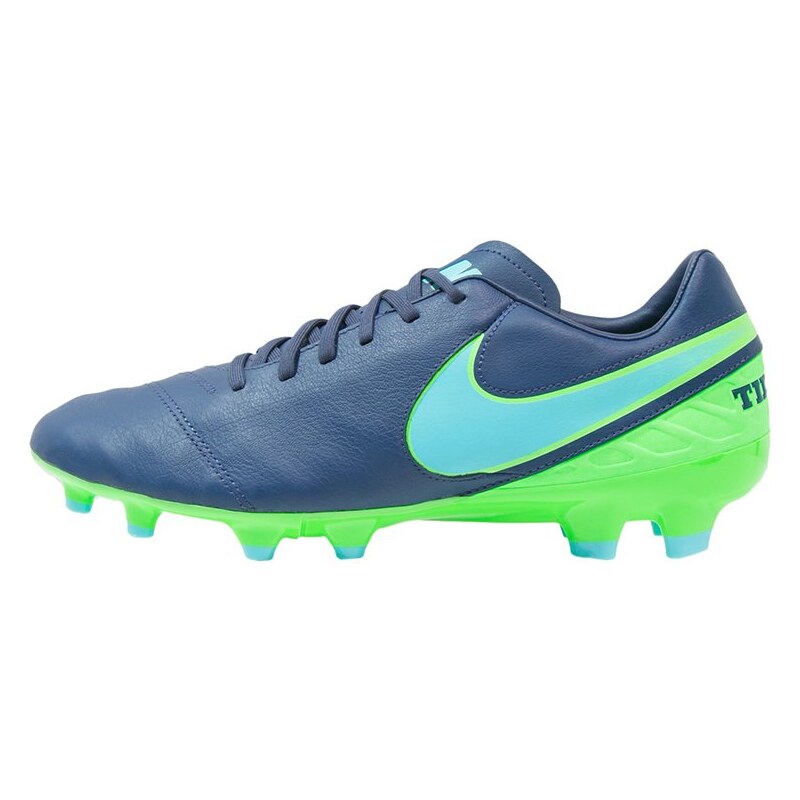 Nike Performance TIEMPO MYSTIC V FG Chaussures de foot à crampons coastal blue/polarized blue/rage green