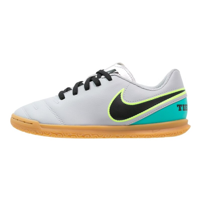 Nike Performance TIEMPOX RIO III IC Chaussures de foot en salle wolf grey/black/clear jade/metallic silver/ghost green