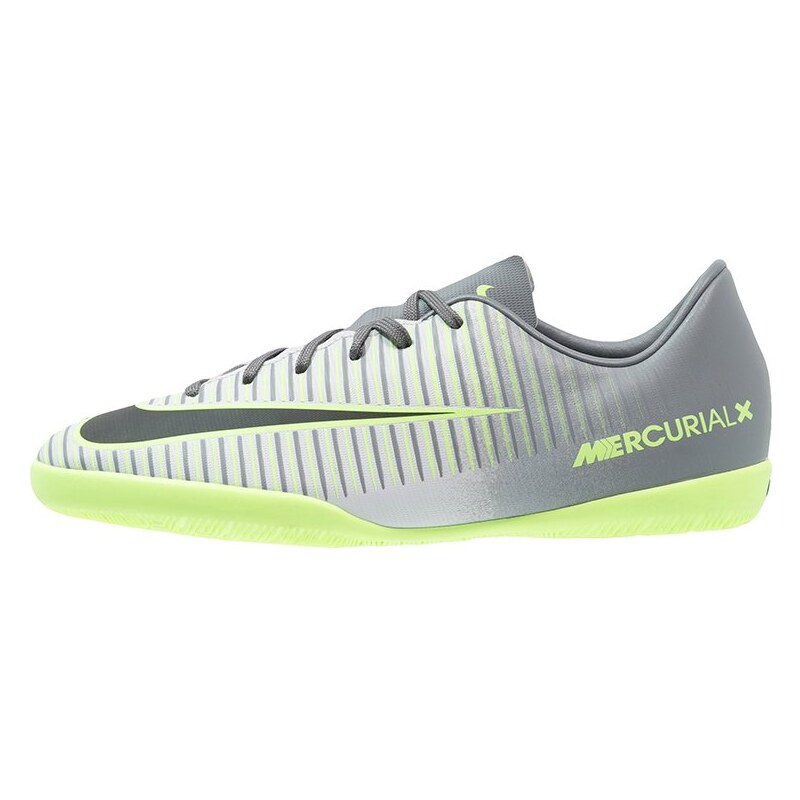 Nike Performance MERCURIAL VAPOR XI IC Chaussures de foot en salle pure platinum/black/ghost green/clear jade/cool grey