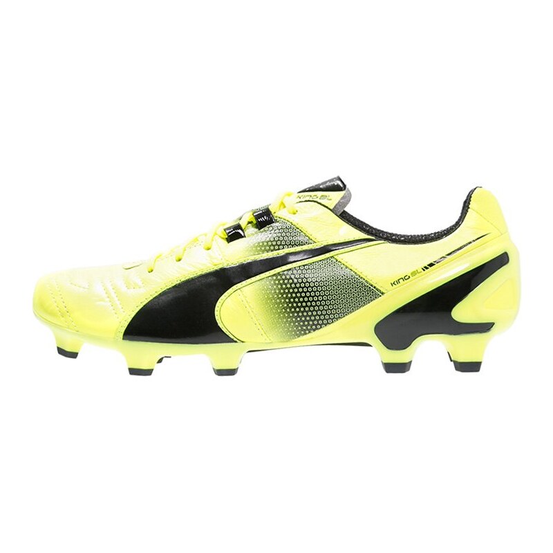 Puma KING II SL FG Chaussures de foot à crampons safety yellow/black