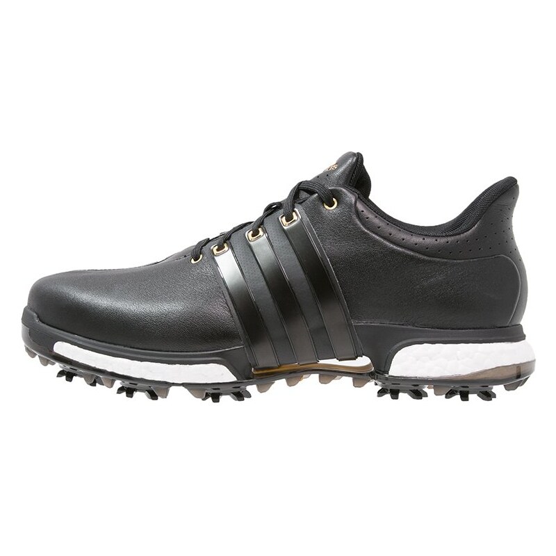 adidas Golf TOUR360 BOOST WIDE Chaussures de golf core black/gold metallic