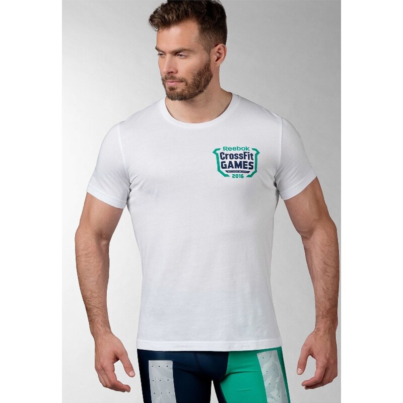 Reebok CROSSFIT GAMES FITTEST ON EARTH Tshirt imprimé white