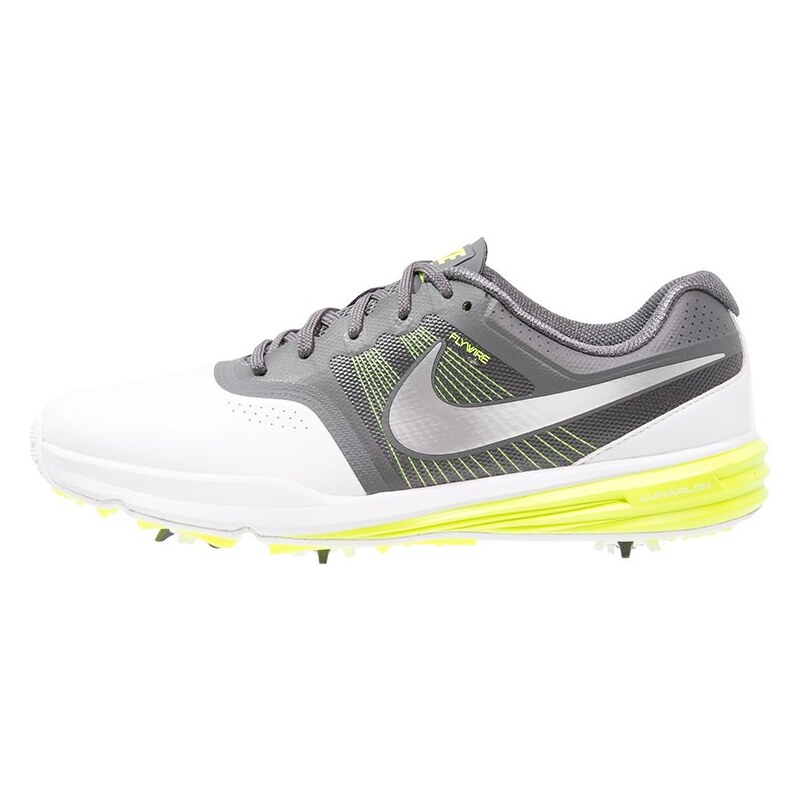 Nike Golf LUNAR COMMAND Chaussures de golf white/dark grey/volt