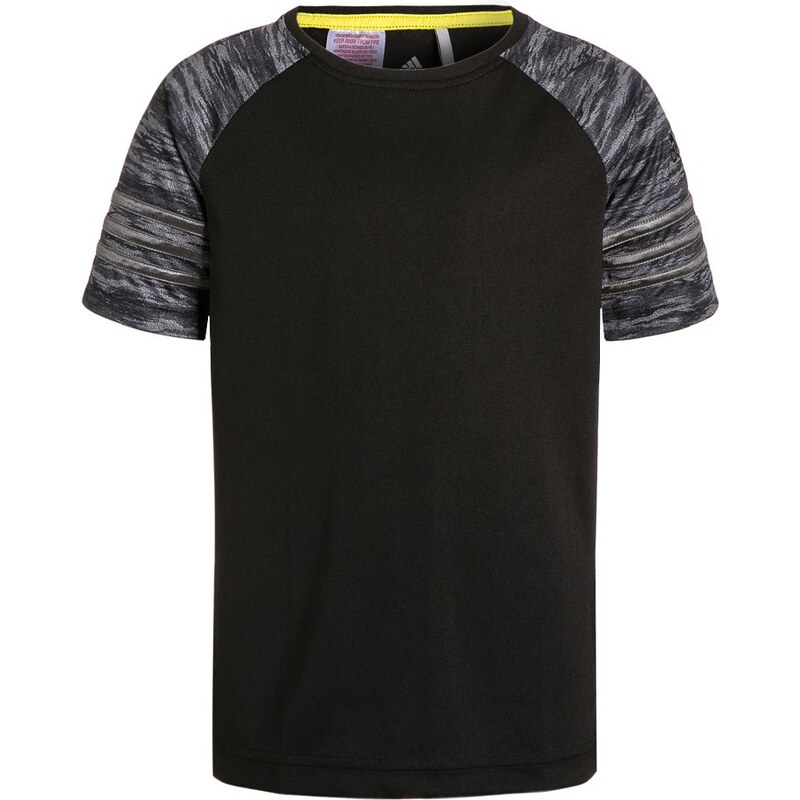 adidas Performance Tshirt imprimé black/vista grey
