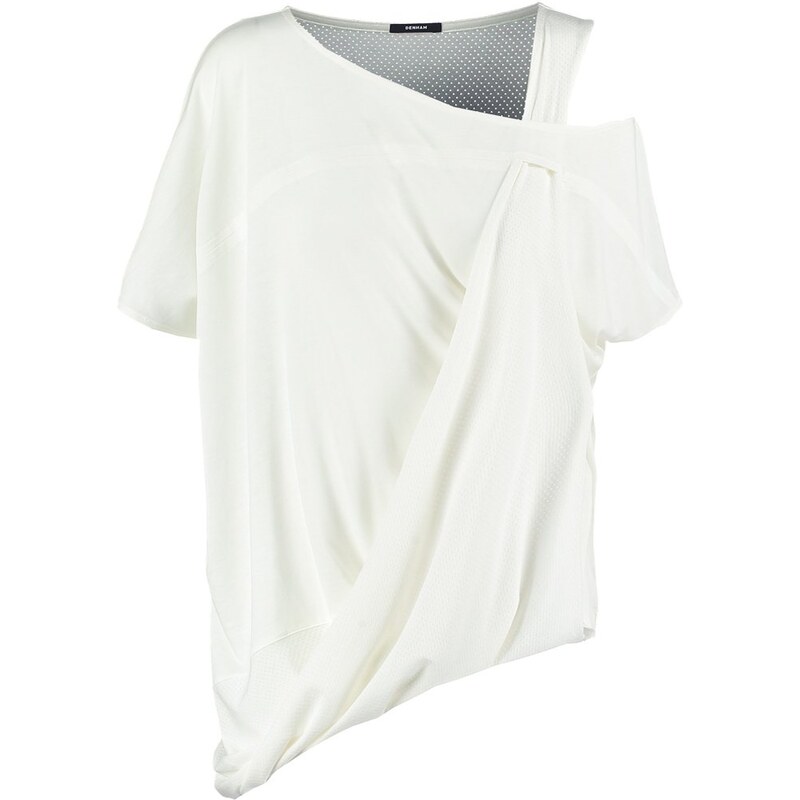 Denham CHUTE Tshirt imprimé bone white