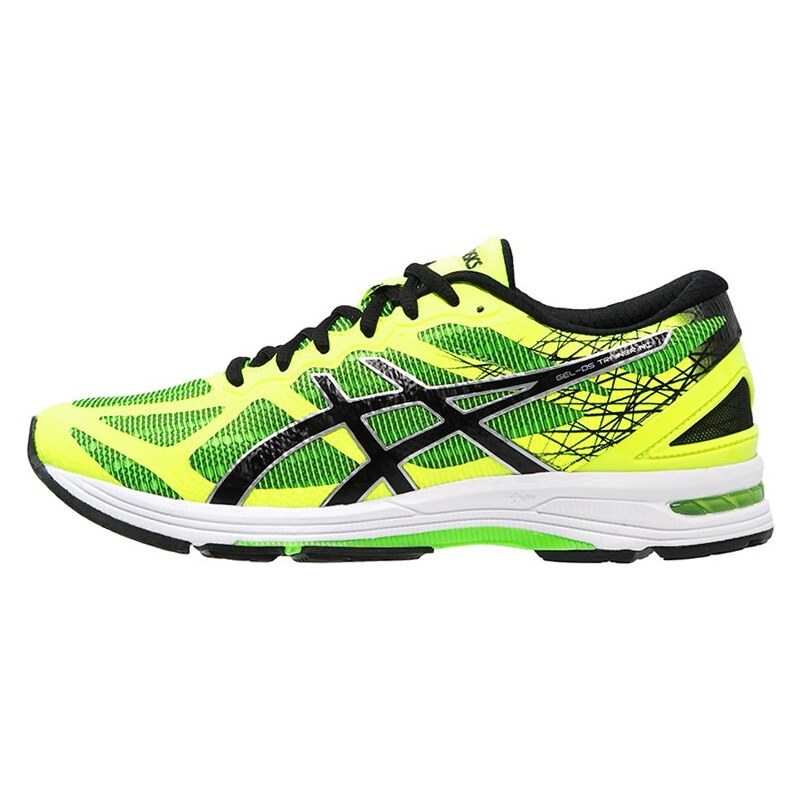 ASICS GELDS TRAINER 21 NC Chaussures de running compétition green gecko/black/safety yellow