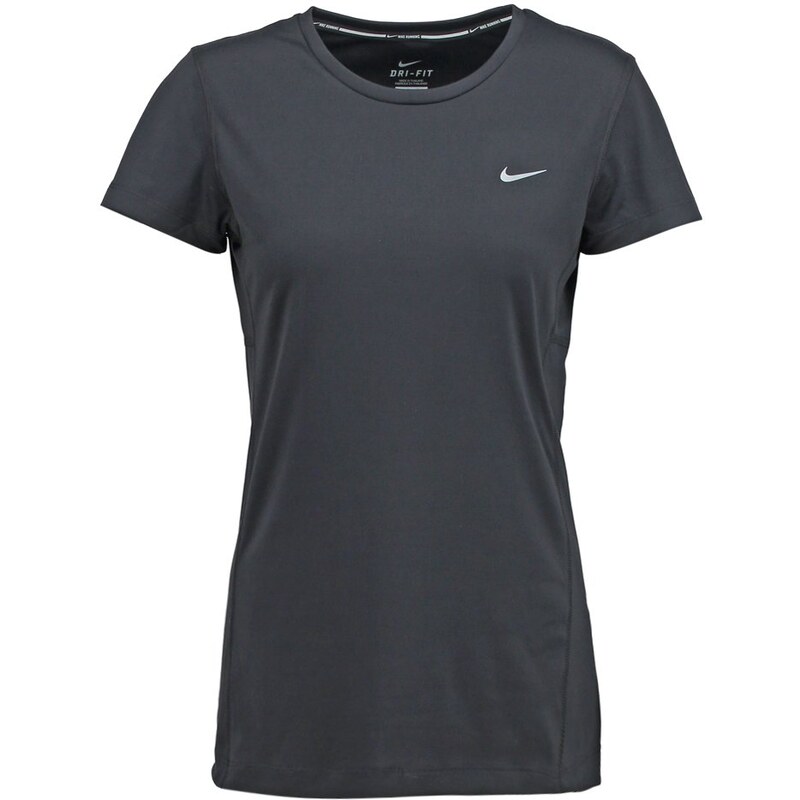 Nike Performance MILER Tshirt basique black/reflective silver