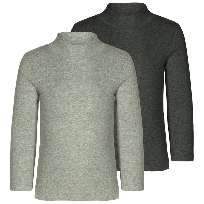 Minimize 2 PACK Tshirt à manches longues medium grey melange