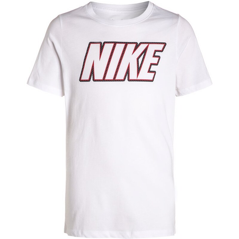 Nike Performance BLOCK Tshirt imprimé white