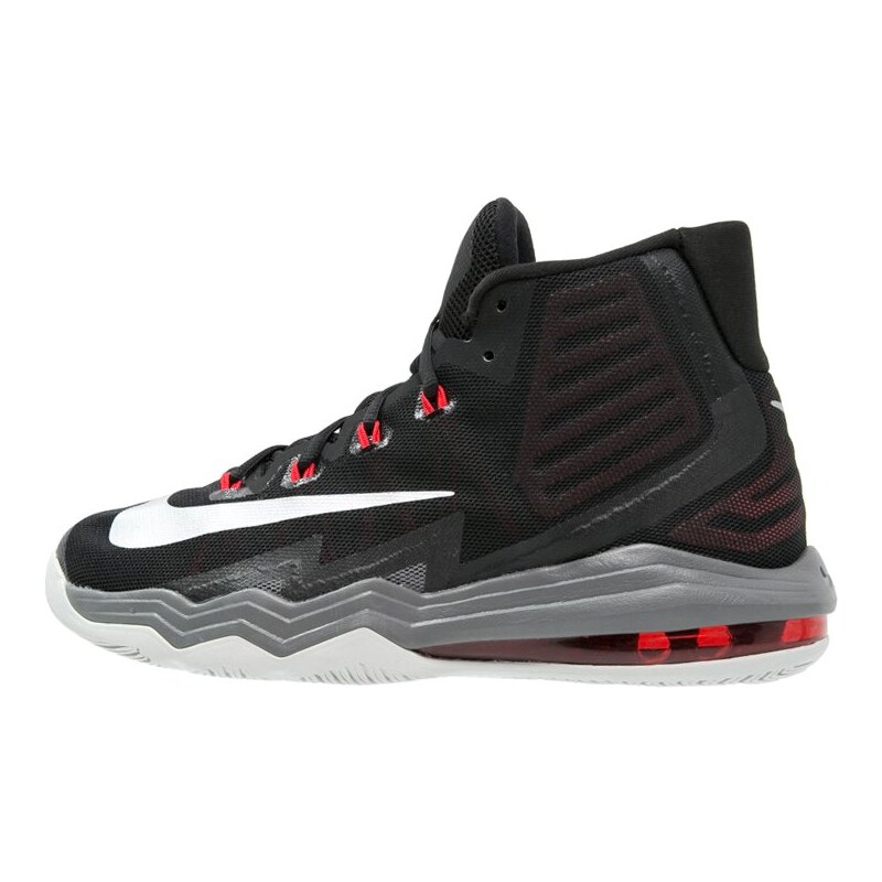 Nike Performance AIR MAX AUDACITY II Chaussures de basket black/metallic silver/university red/dark grey